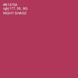 #B1375A - Night Shadz Color Image